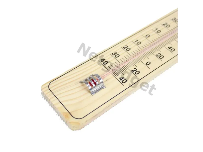 Thermomètre en bois intérieur-extérieur - Netgadget