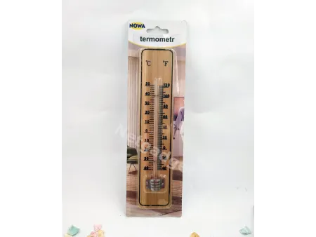 Thermomètre en bois intérieur-extérieur - Netgadget