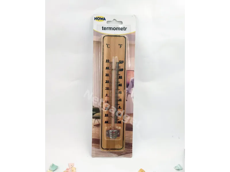 Thermomètre en bois intérieur-extérieur - Netgadget