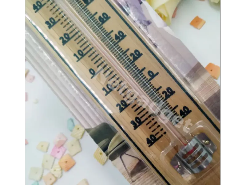 Thermomètre en bois intérieur-extérieur - Netgadget