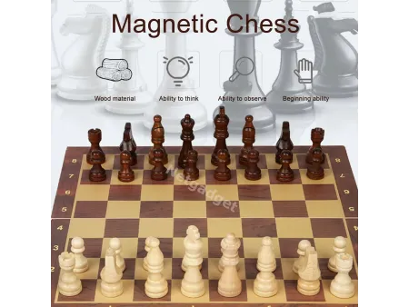 Échiquier en bois - Jeu d'échecs