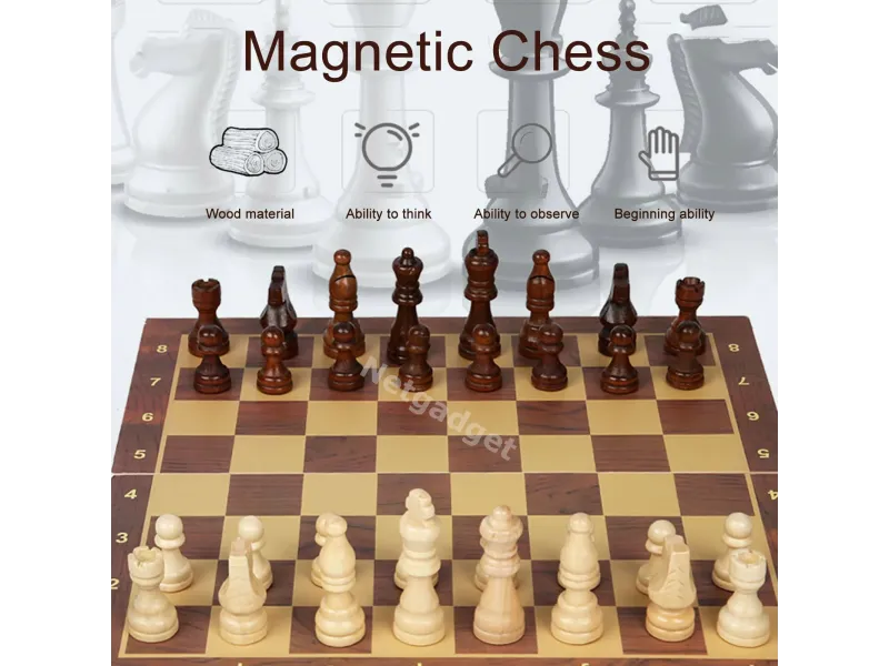 Échiquier en bois - Jeu d'échecs