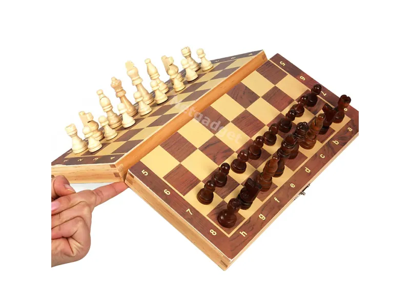 Échiquier en bois - Jeu d'échecs