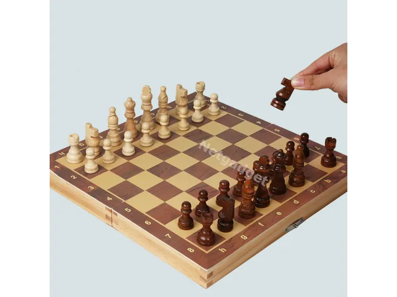 Échiquier en bois - Jeu d'échecs