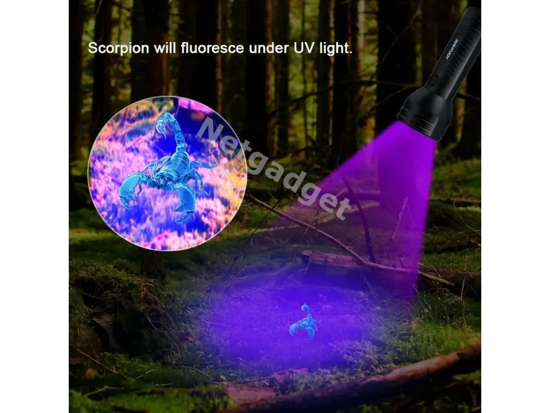 Lampe de poche UV ultraviolet à LED - Netgadget