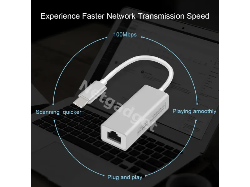 Adaptateur USB3.1 Type-C à RJ45