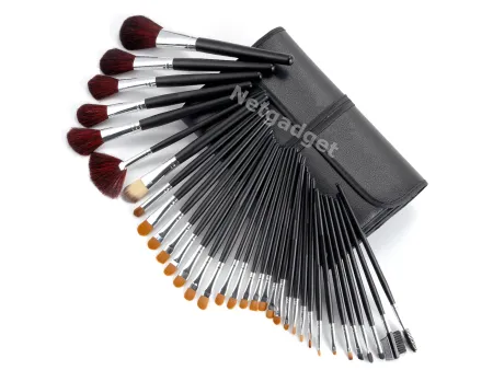 34x Pinceaux de maquillage - brosses - Netgadget