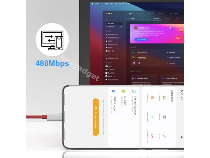 Supervooc USB Kabel Type-C 10A 100W SuperCharge