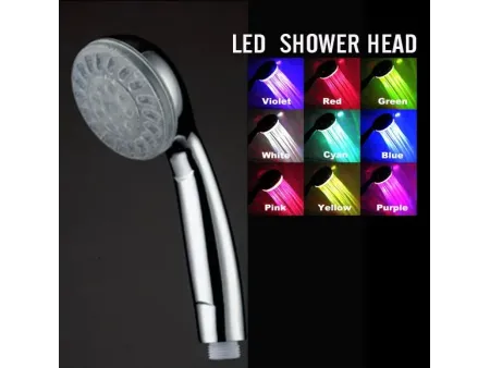 Douche lumineuse - LED Pommeau