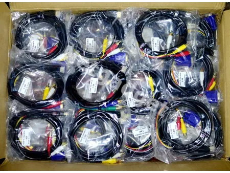 Câble HDMI à VGA+3RCA