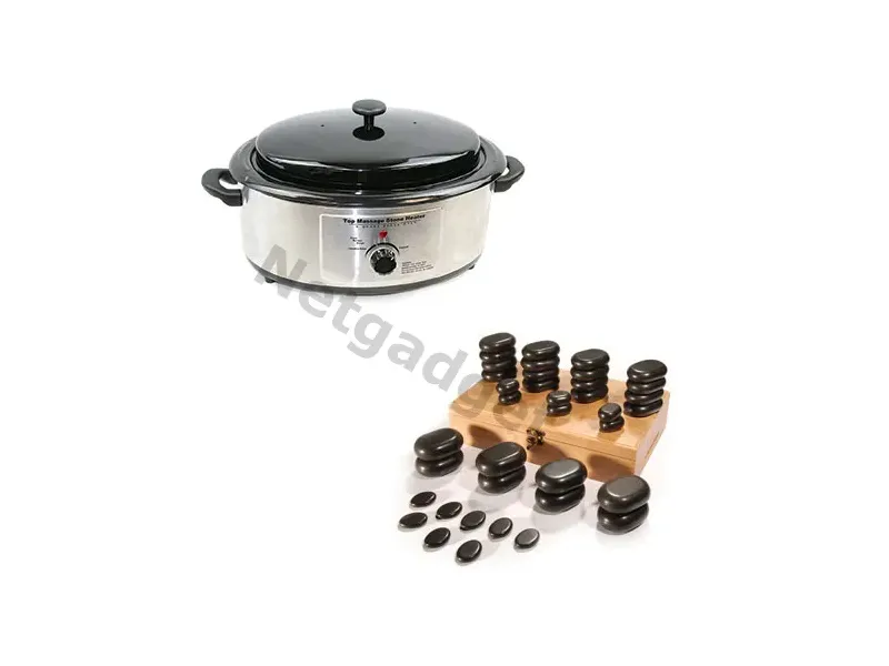 36 pierres de massage + chauffe pierre 6Q
