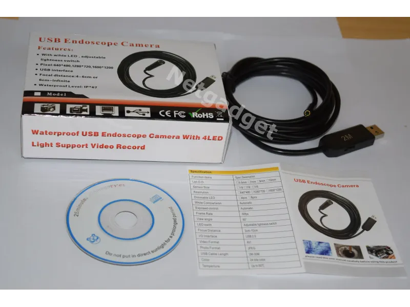 Endoscope caméra USB 5M