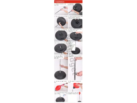 Set de Punching Ball avec gants et pompe